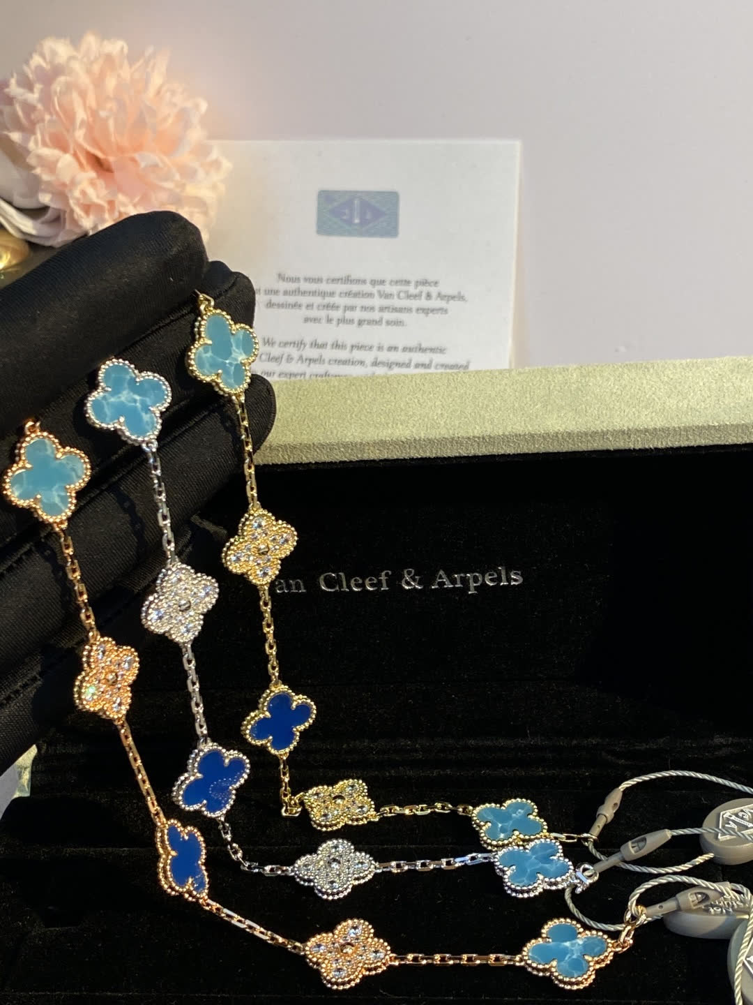 Van Cleef & Arpels Alhambra Chain Necklace Van Cleef & Arpels Alhambra Chain Necklace